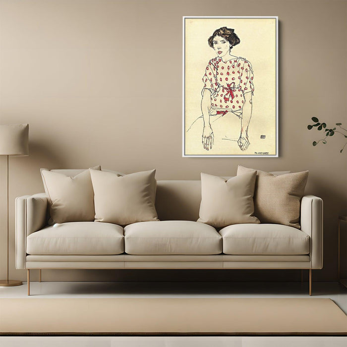 Portrait of Miss Waerndorfer by Egon Schiele - Canvas Artwork