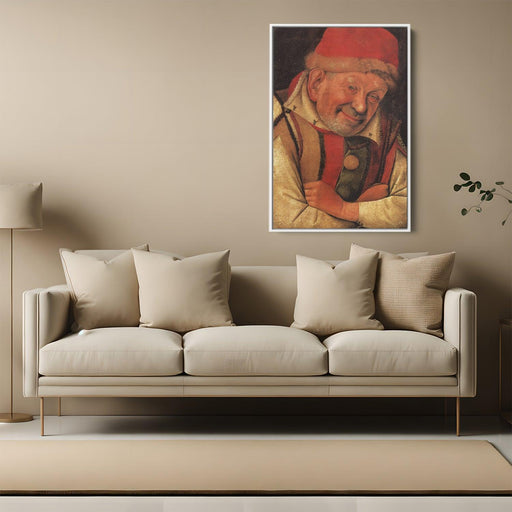 Portrait of the Ferrara Court Jester Gonella by Jean Fouquet - Canvas Artwork