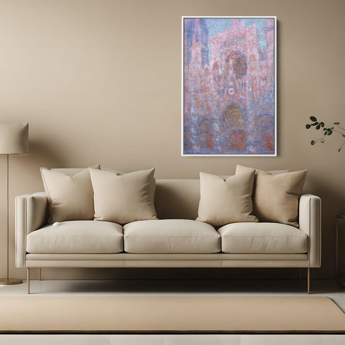 Rouen Cathedral, Symphony in Grey and Rose by Claude Monet - Canvas Artwork