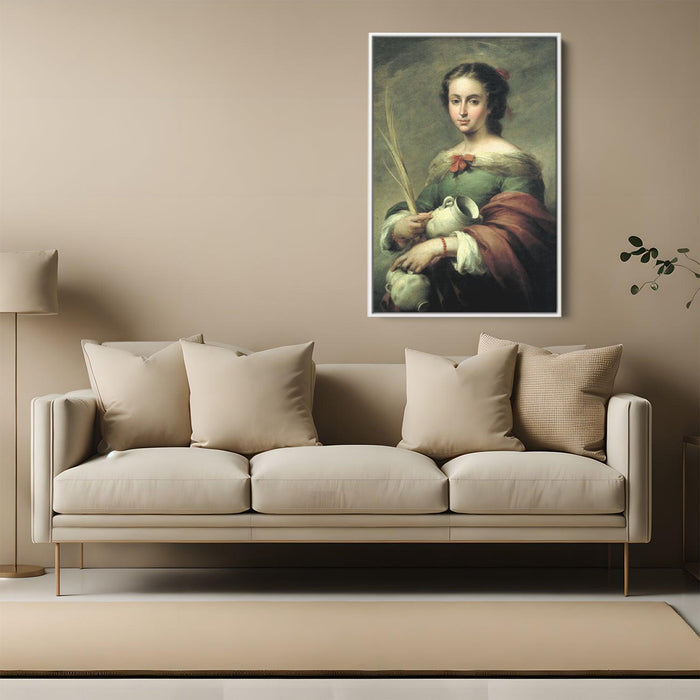 Santa Rufina by Bartolome Esteban Murillo - Canvas Artwork