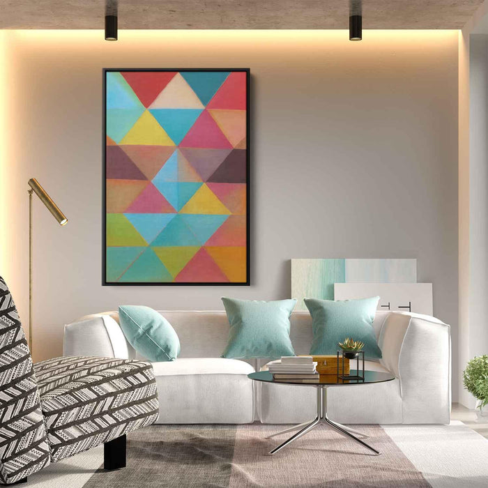 Pastel Bauhaus Triangles #232 - Kanvah