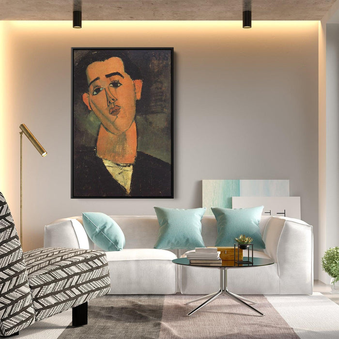 Portrait of Juan Gris by Amedeo Modigliani - Canvas Artwork