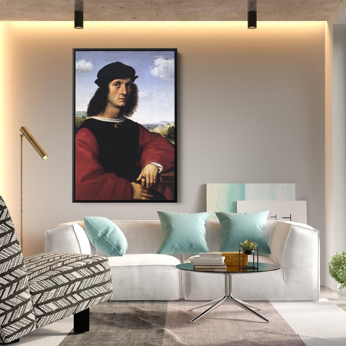 Portrait of Agnolo Doni by Raphael - Canvas Artwork