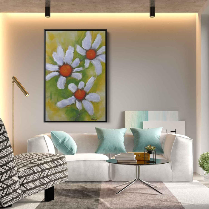 White Abstract Flower #212 - Kanvah