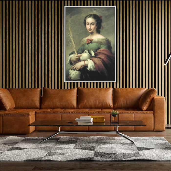 Santa Rufina by Bartolome Esteban Murillo - Canvas Artwork