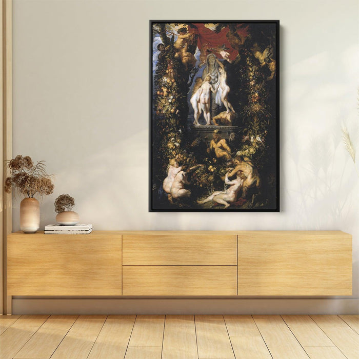 Nature Adorning the Three Graces by Peter Paul Rubens - Canvas Artwork