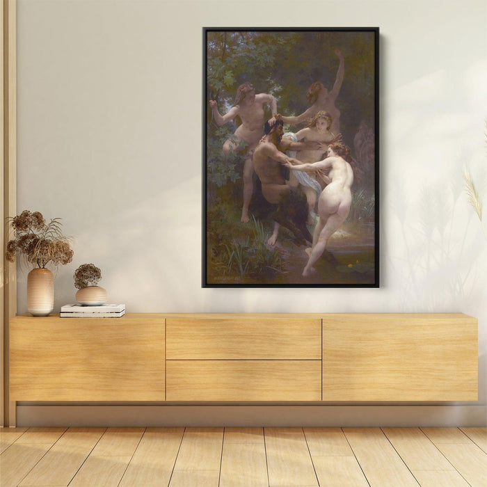 Nymphs and Satyr by William-Adolphe Bouguereau - Canvas Artwork