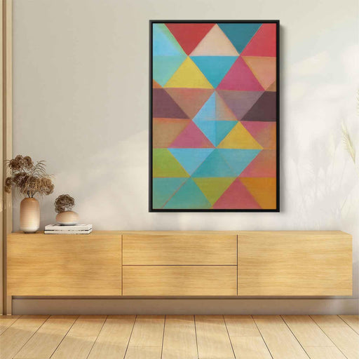 Pastel Bauhaus Triangles #232 - Kanvah