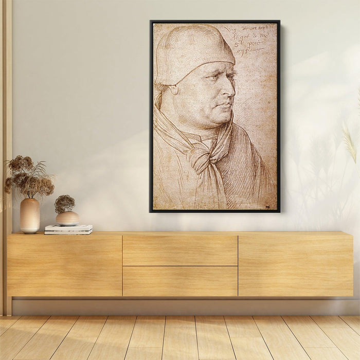 Portrait of a Papal Legate by Jean Fouquet - Canvas Artwork