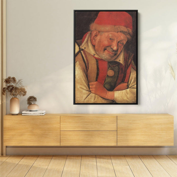 Portrait of the Ferrara Court Jester Gonella by Jean Fouquet - Canvas Artwork