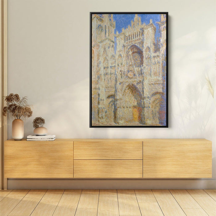 Rouen Cathedral, Portal in the Sun by Claude Monet - Canvas Artwork