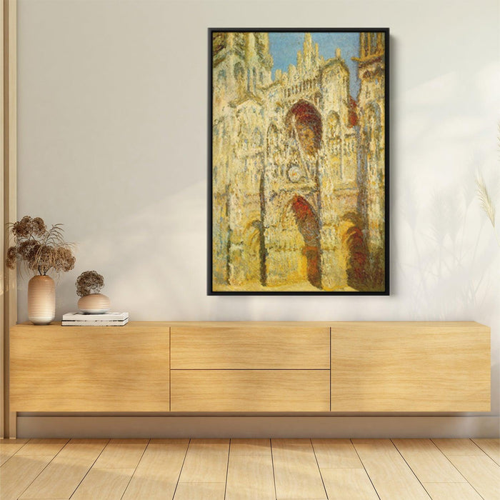 Rouen Cathedral, The Gate and The Tower by Claude Monet - Canvas Artwork