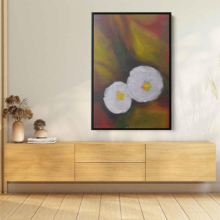 White Abstract Flower #204 - Kanvah