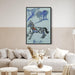 A blue horse by David Burliuk - Canvas Artwork