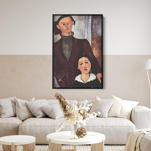 Jacques and Berthe Lipchitz by Amedeo Modigliani - Canvas Artwork