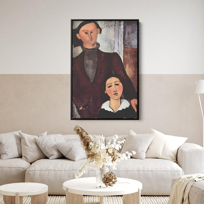 Jacques and Berthe Lipchitz by Amedeo Modigliani - Canvas Artwork