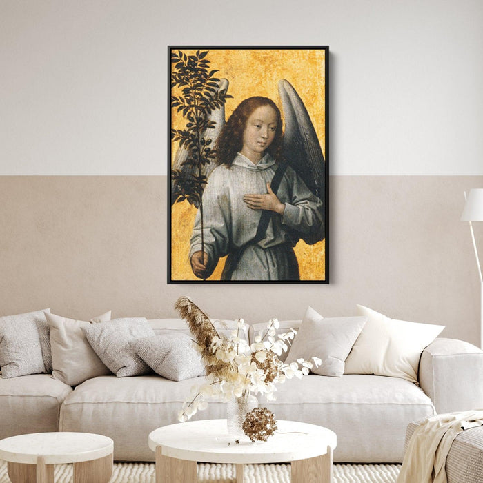 Angel Holding an Olive Branch by Hans Memling - Canvas Artwork
