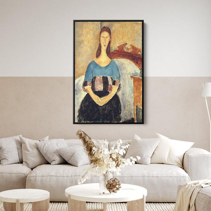 Jeanne Hebuterne by Amedeo Modigliani - Canvas Artwork