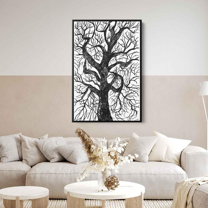 Line Art Tree #214 - Kanvah