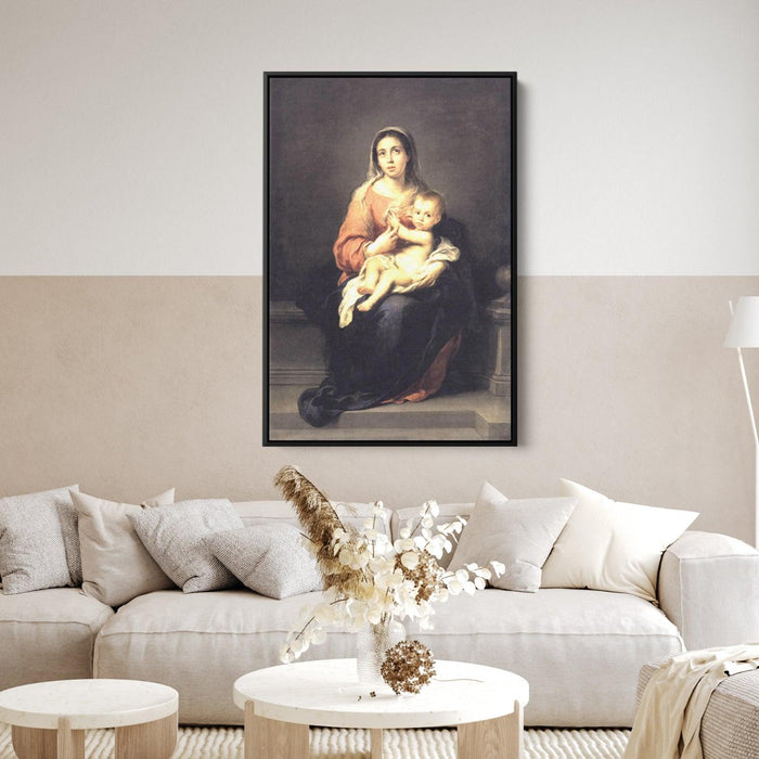 Madonna and Child by Bartolome Esteban Murillo - Canvas Artwork