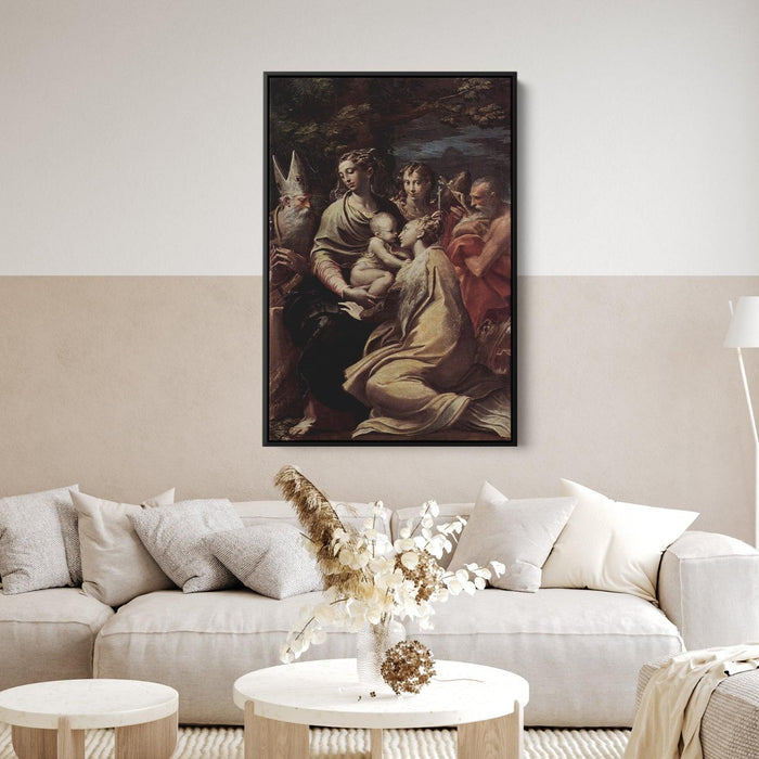 Madonna and Child with Saints by Parmigianino - Canvas Artwork