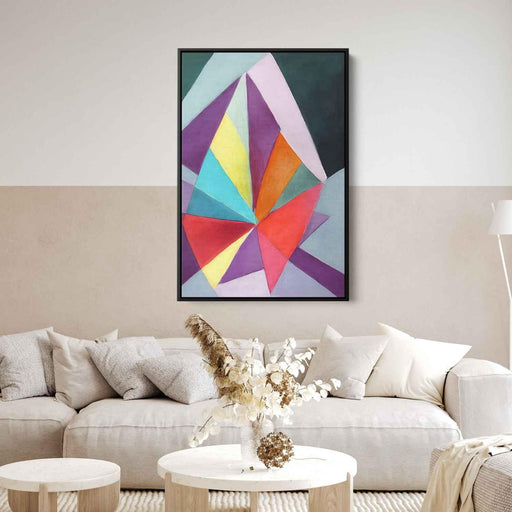 Pastel Bauhaus Triangles #218 - Kanvah