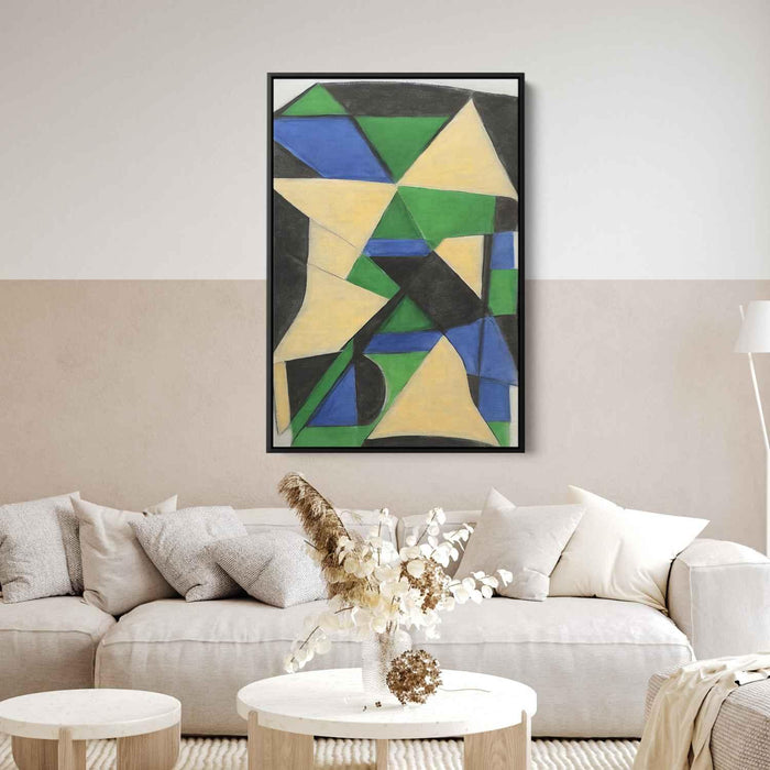 Pastel Bauhaus Triangles #221 - Kanvah