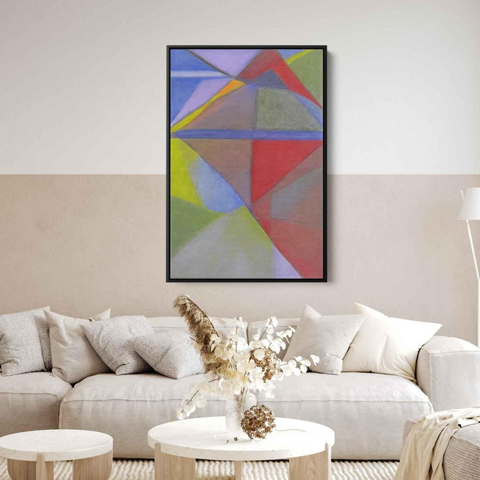 Pastel Bauhaus Triangles #227 - Kanvah