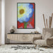 White Abstract Flower Print - Canvas Art by Kanvah