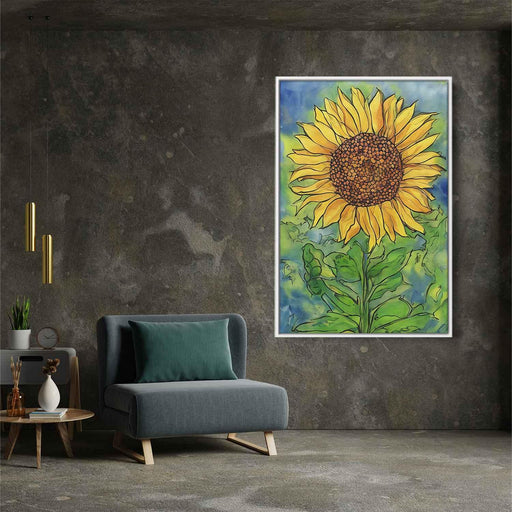 Line Art Sunflower #217 - Kanvah