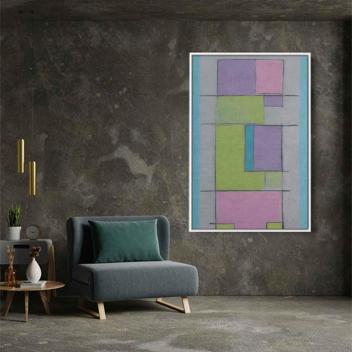 Pastel Bauhaus Squares #228 - Kanvah