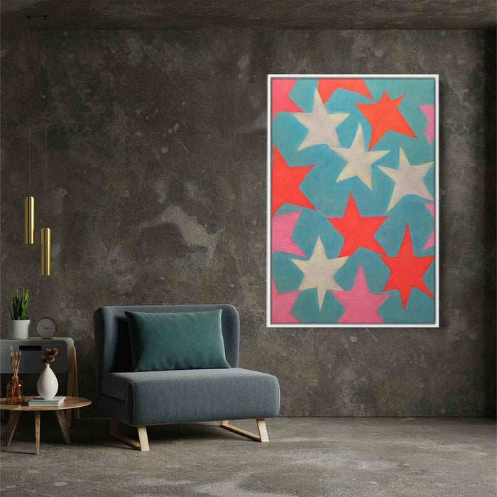 Pastel Bauhaus Stars #230 - Kanvah