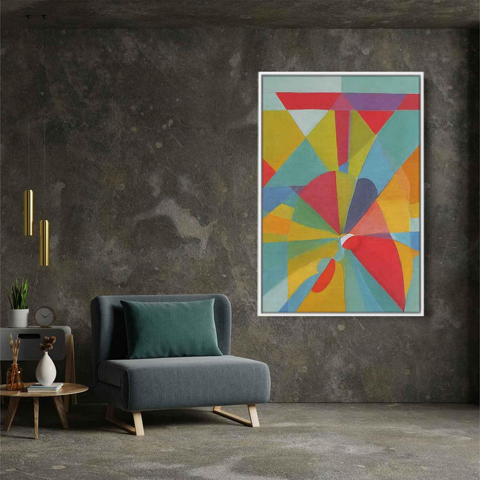 Pastel Bauhaus Triangles #206 - Kanvah