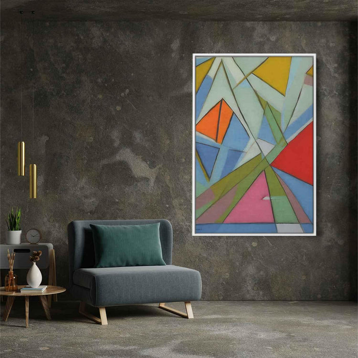 Pastel Bauhaus Triangles #208 - Kanvah