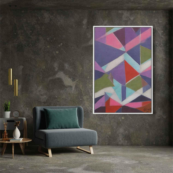 Pastel Bauhaus Triangles #212 - Kanvah