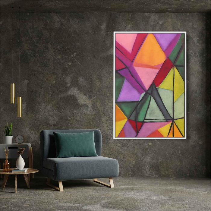 Pastel Bauhaus Triangles #215 - Kanvah