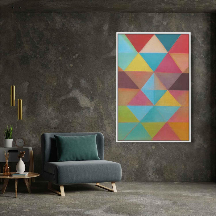 Pastel Bauhaus Triangles #232 - Kanvah
