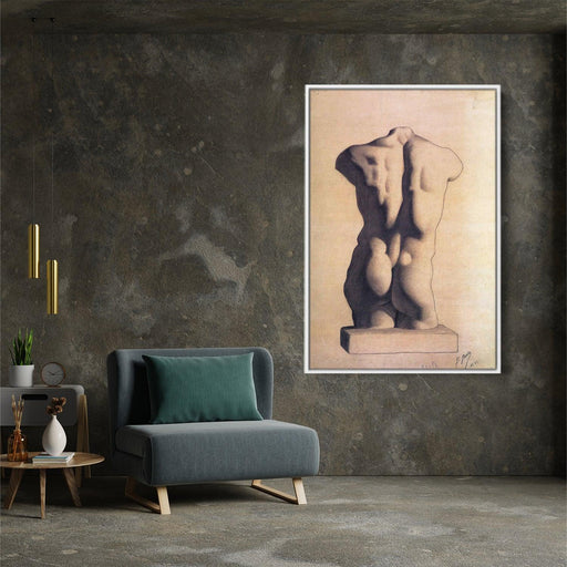 Plaster male torso by Pablo Picasso - Canvas Artwork