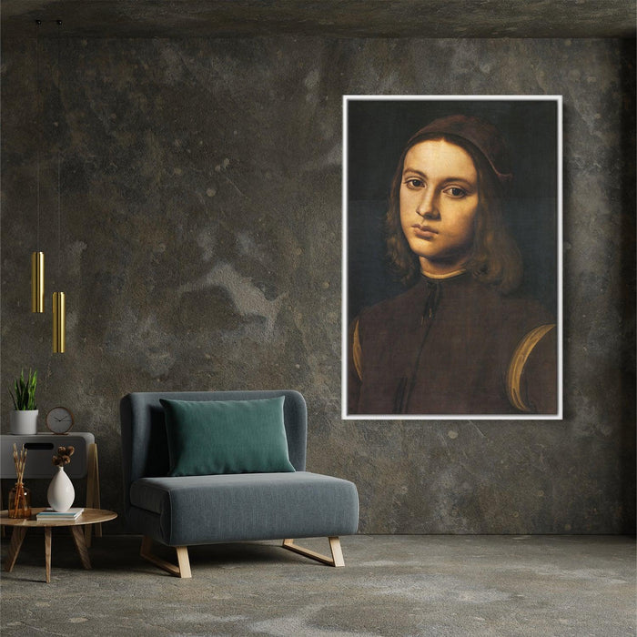 Portrait of a young man by Pietro Perugino - Canvas Artwork