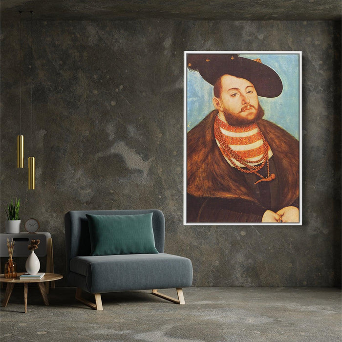 Portrait of Johann Friedrich, Elector of Saxony by Lucas Cranach the Elder - Canvas Artwork