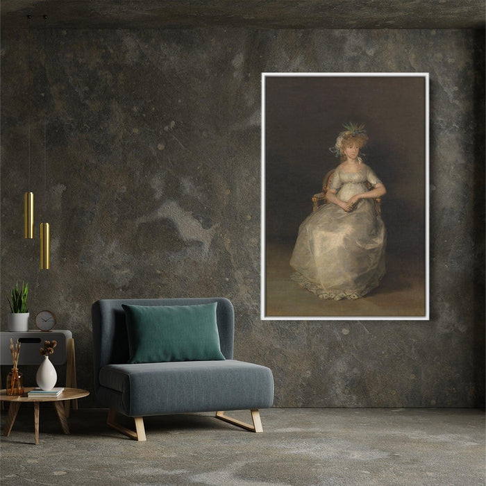 Portrait of Maria Teresa of Ballabriga, Countess of Chinchon by Francisco Goya - Canvas Artwork
