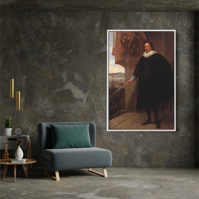 Portrait of Nicolaes van der Borght by Anthony van Dyck - Canvas Artwork