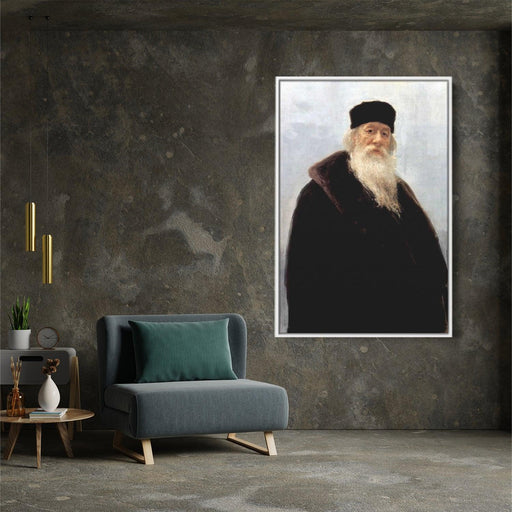 Portrait of the Art Critic Vladimir Stasov by Ilya Repin - Canvas Artwork