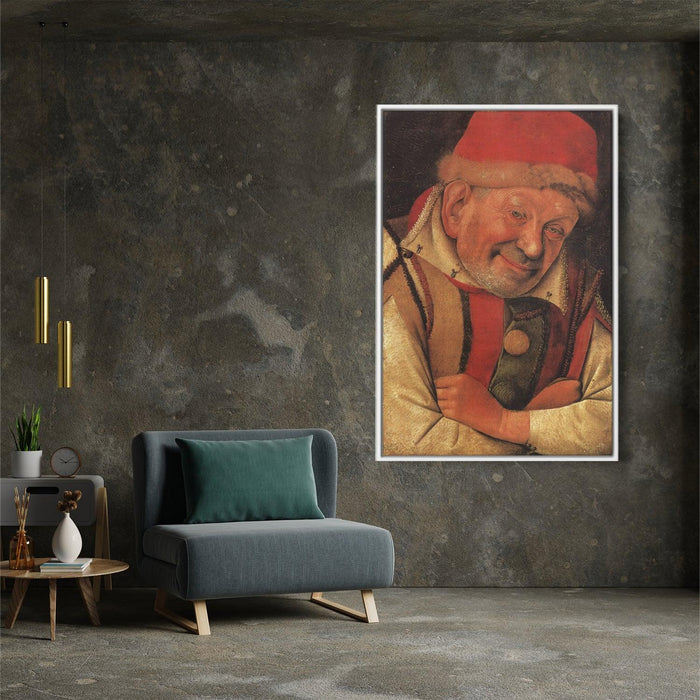 Portrait of the Ferrara Court Jester Gonella by Jean Fouquet - Canvas Artwork