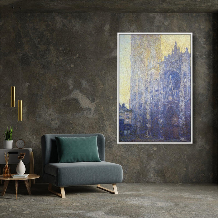 Rouen Cathedral, the Portal, Morning Effect by Claude Monet - Canvas Artwork