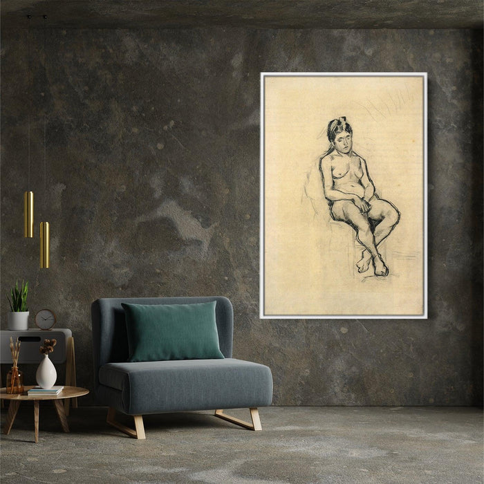 Seated Female Nude by Vincent van Gogh - Canvas Artwork
