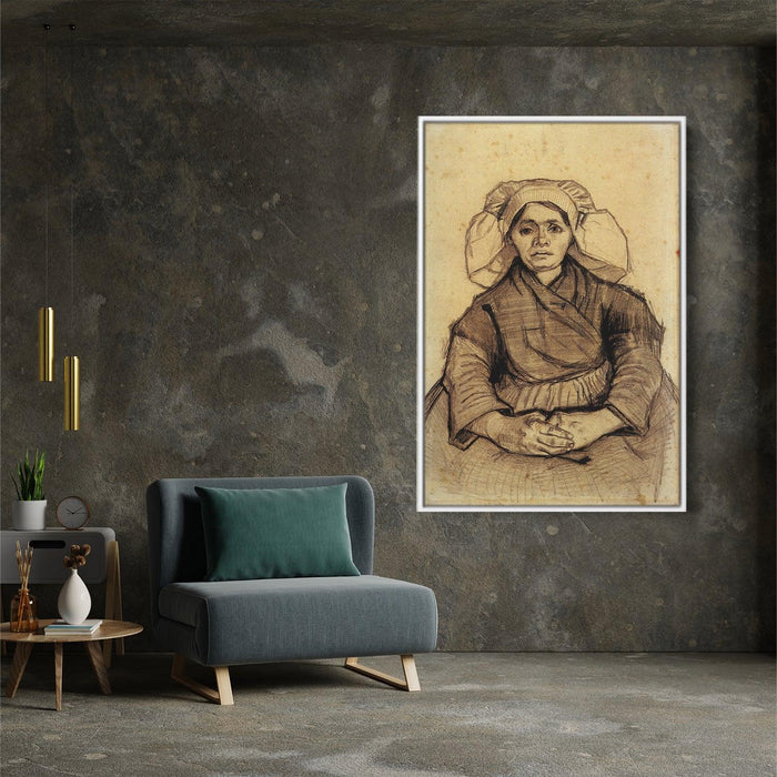 Seated Woman by Vincent van Gogh - Canvas Artwork