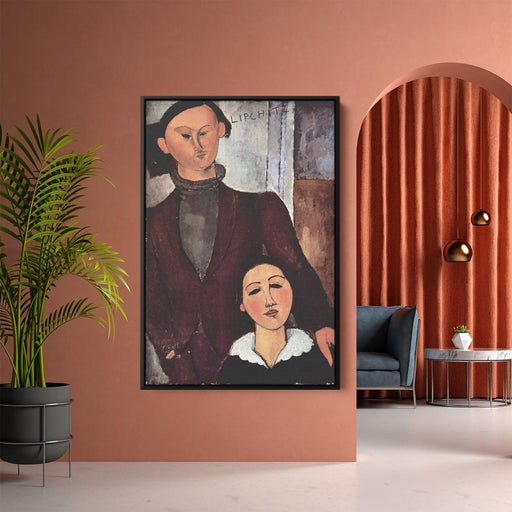 Jacques and Berthe Lipchitz by Amedeo Modigliani - Canvas Artwork