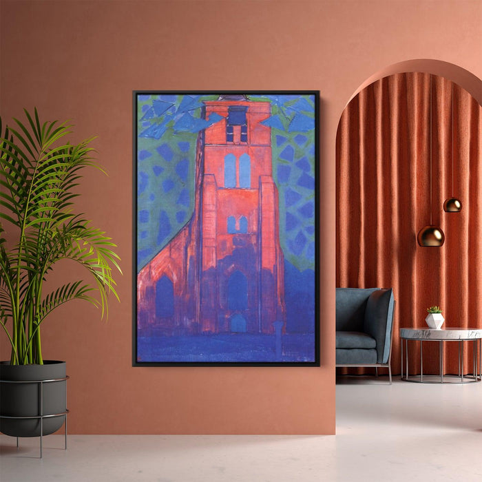 Church tower at Domburg by Piet Mondrian - Canvas Artwork