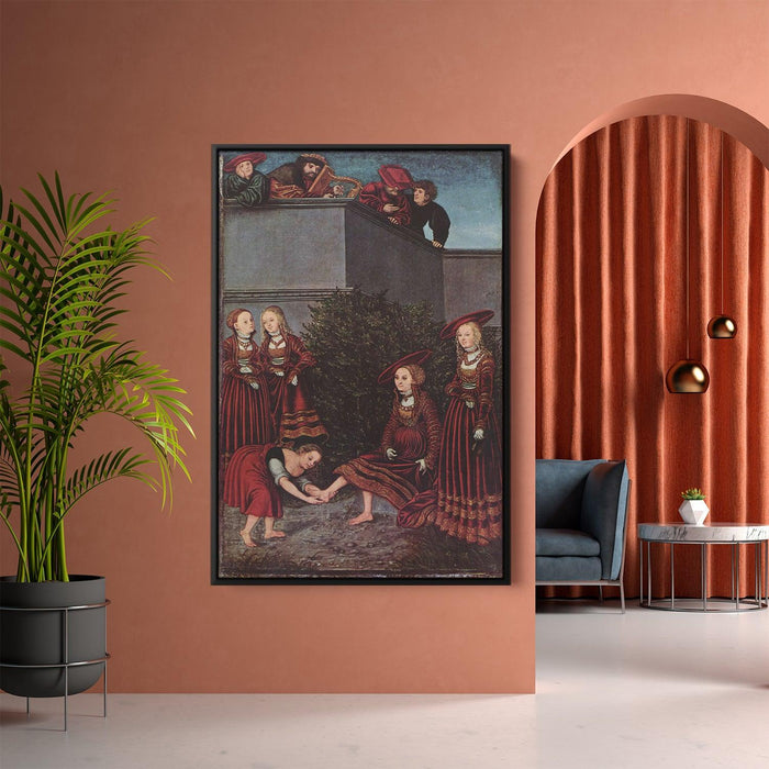 David and Bathsheba by Lucas Cranach the Elder - Canvas Artwork